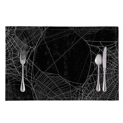 Halloween Spider Web Print Placemat