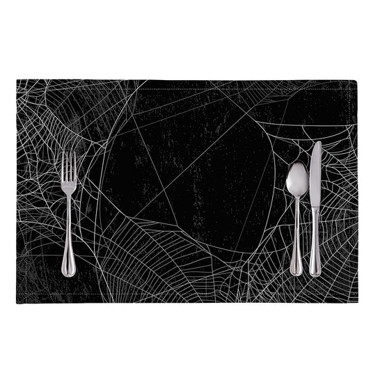 Halloween Spider Web Print Placemat