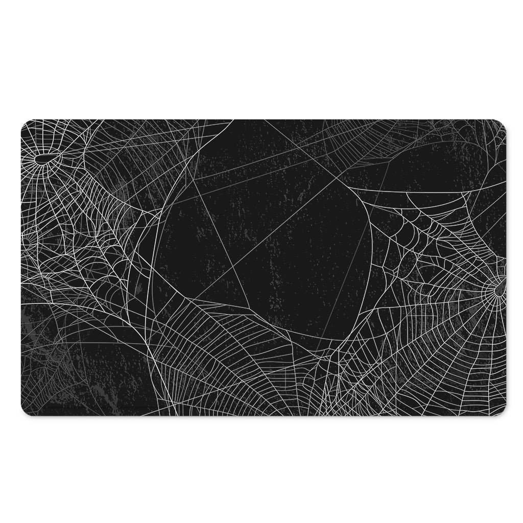 Halloween Spider Web Print Polyester Doormat