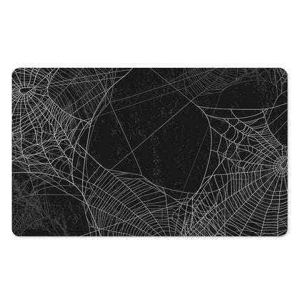 Halloween Spider Web Print Polyester Doormat