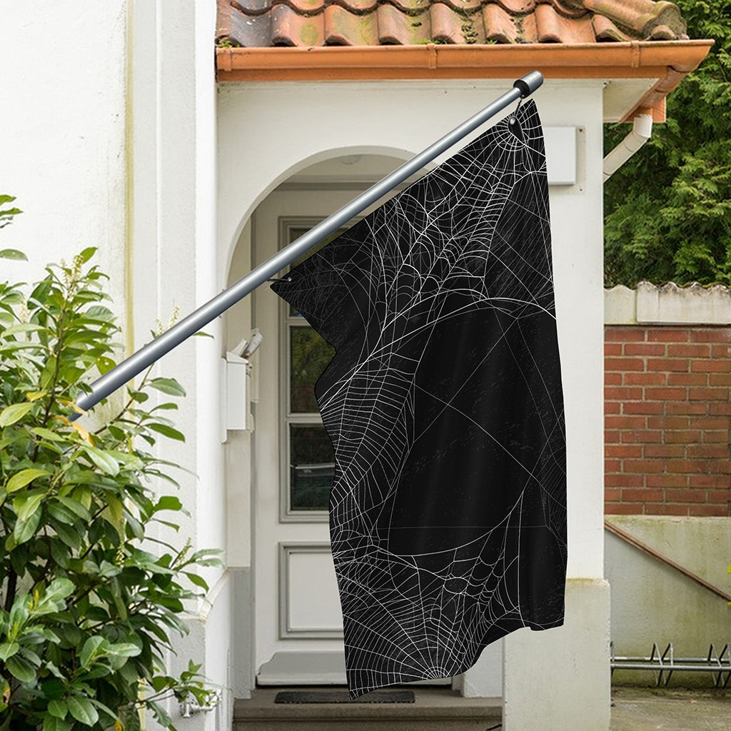 Halloween Spider Web Print Polyester Flag