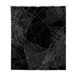Halloween Spider Web Print Polyester Shower Curtain