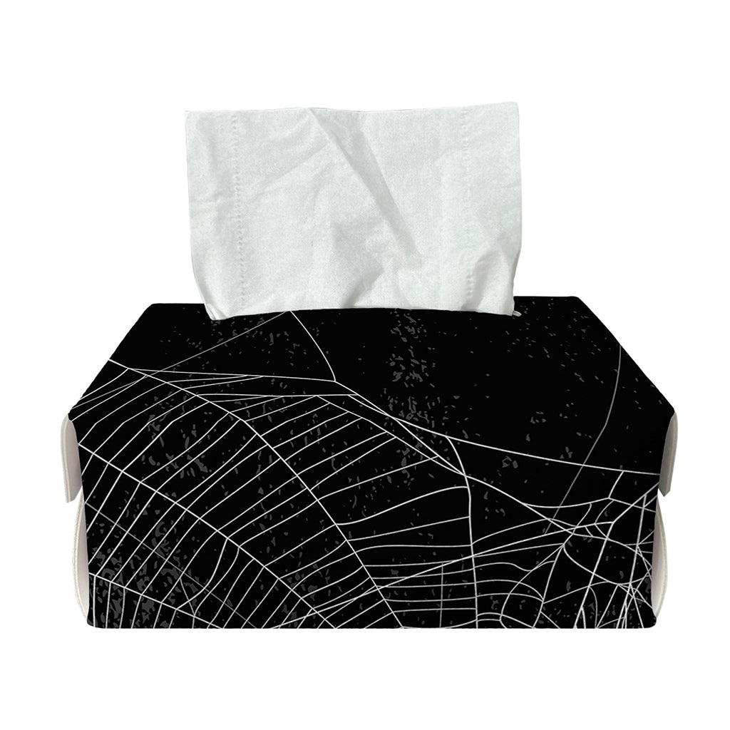 Halloween Spider Web Print Rectangle Tissue Box Cover