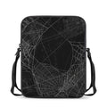 Halloween Spider Web Print Rectangular Crossbody Bag