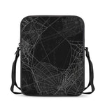 Halloween Spider Web Print Rectangular Crossbody Bag