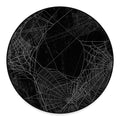 Halloween Spider Web Print Round Floor Mat