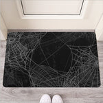 Halloween Spider Web Print Rubber Doormat