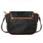 Halloween Spider Web Print Saddle Bag