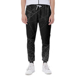 Halloween Spider Web Print Scuba Joggers