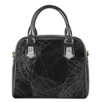 Halloween Spider Web Print Shoulder Handbag
