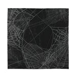 Halloween Spider Web Print Silk Bandana