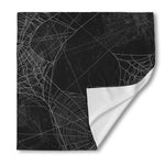 Halloween Spider Web Print Silk Bandana