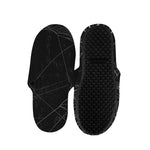 Halloween Spider Web Print Slippers