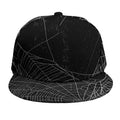Halloween Spider Web Print Snapback Cap