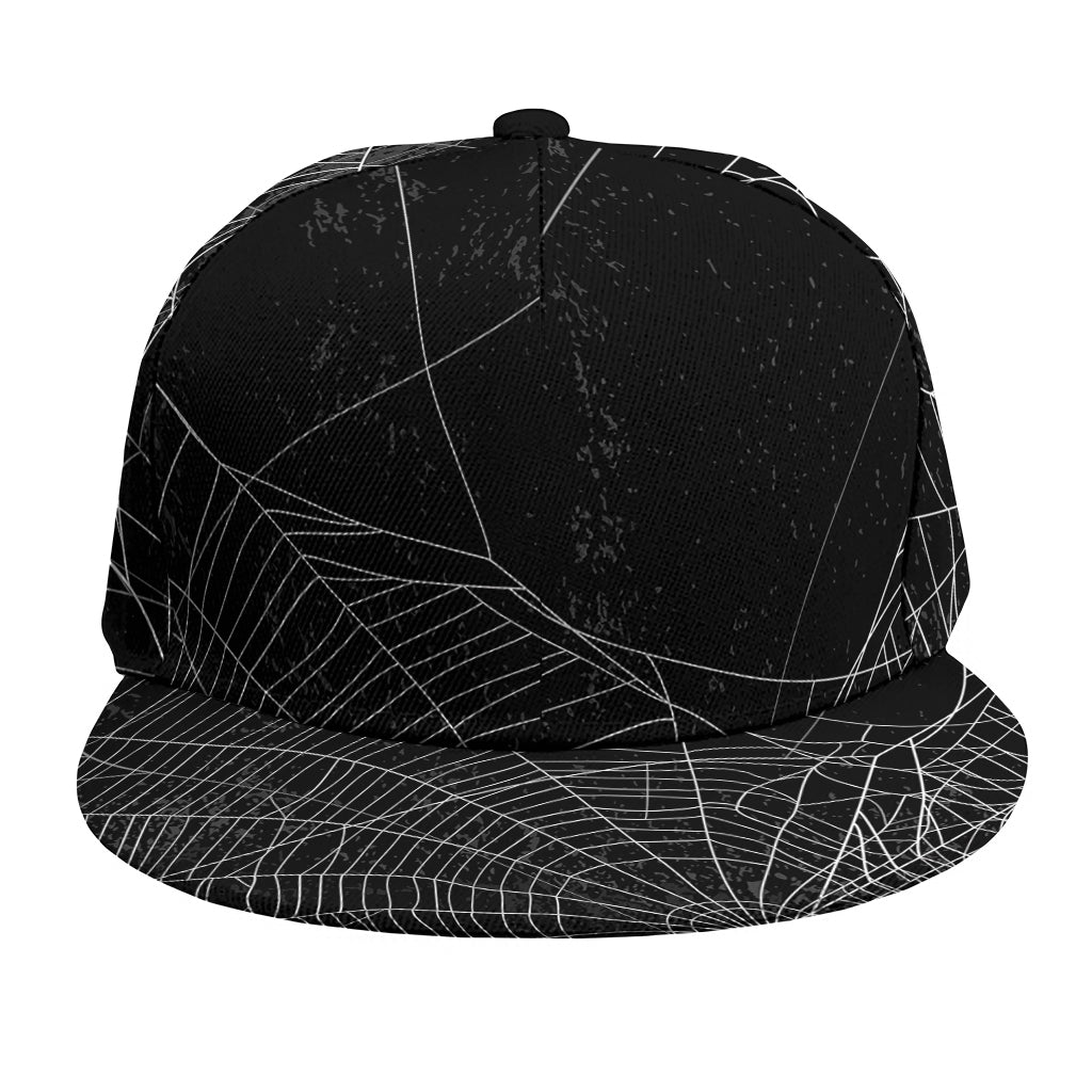 Halloween Spider Web Print Snapback Cap