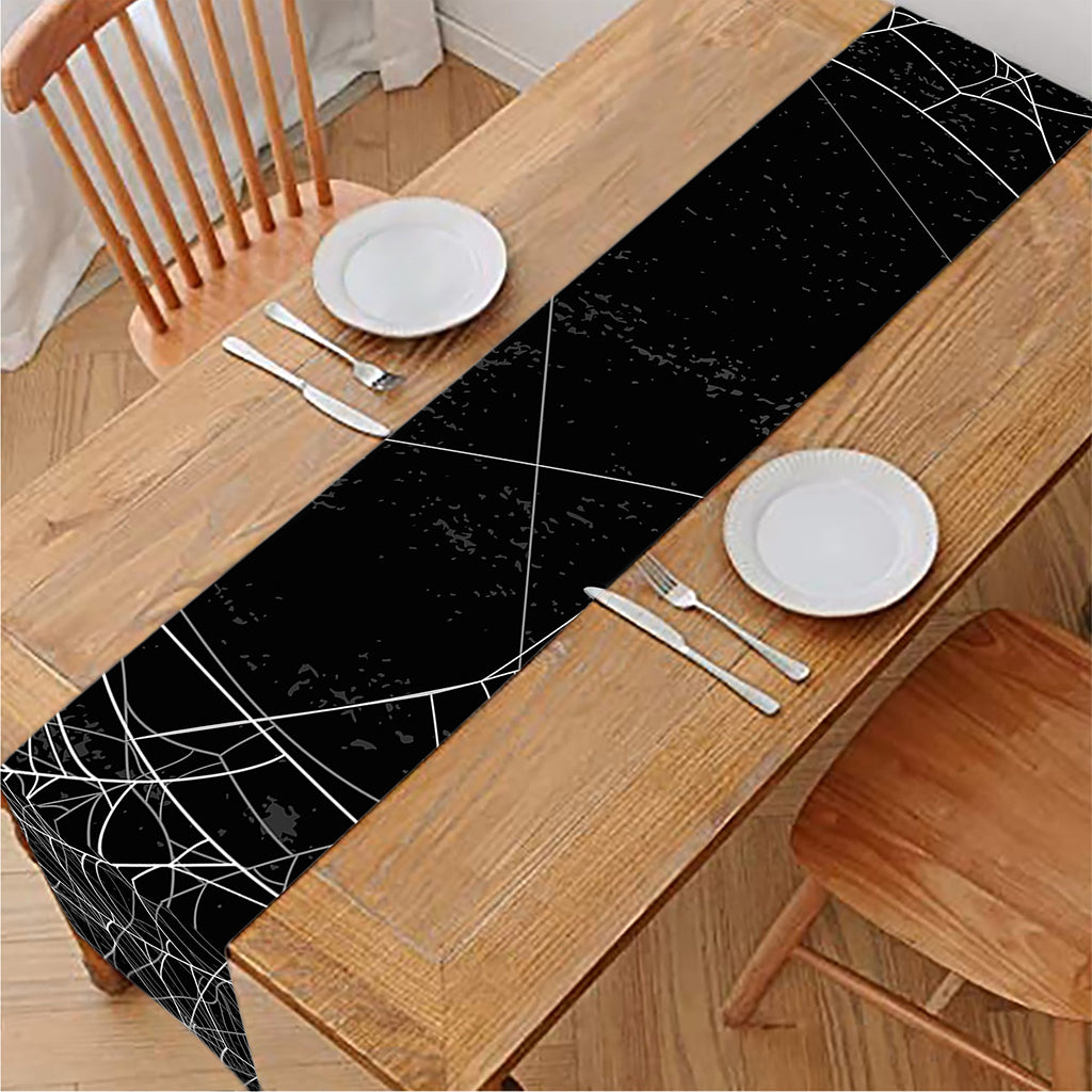 Halloween Spider Web Print Table Runner