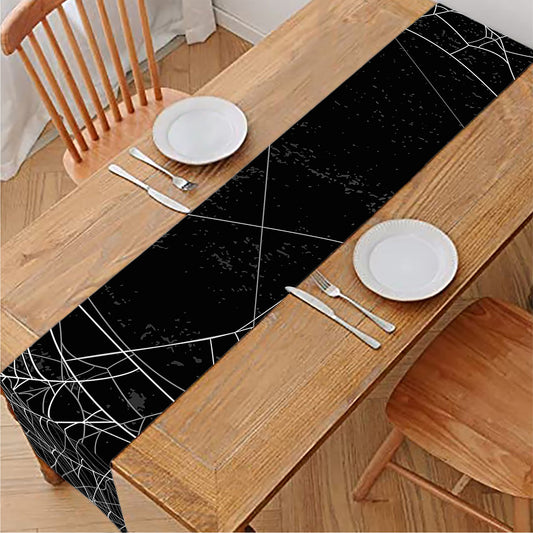 Halloween Spider Web Print Table Runner