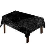 Halloween Spider Web Print Tablecloth