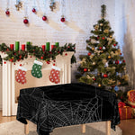 Halloween Spider Web Print Tablecloth