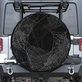 Halloween Spider Web Print Tire Cover