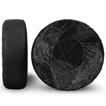 Halloween Spider Web Print Tire Cover