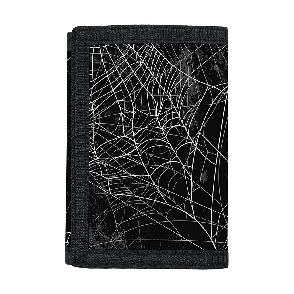 Halloween Spider Web Print Trifold Wallet