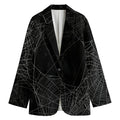 Halloween Spider Web Print Women's Blazer