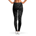Halloween Spider Web Print Women's Leggings
