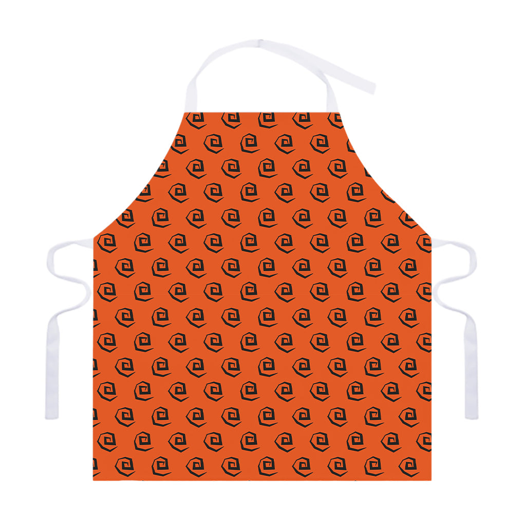 Halloween Spiral Pattern Print Adjustable Apron