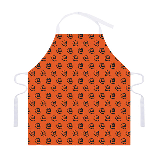 Halloween Spiral Pattern Print Adjustable Apron