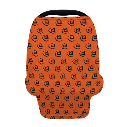 Halloween Spiral Pattern Print Baby Seat Cover