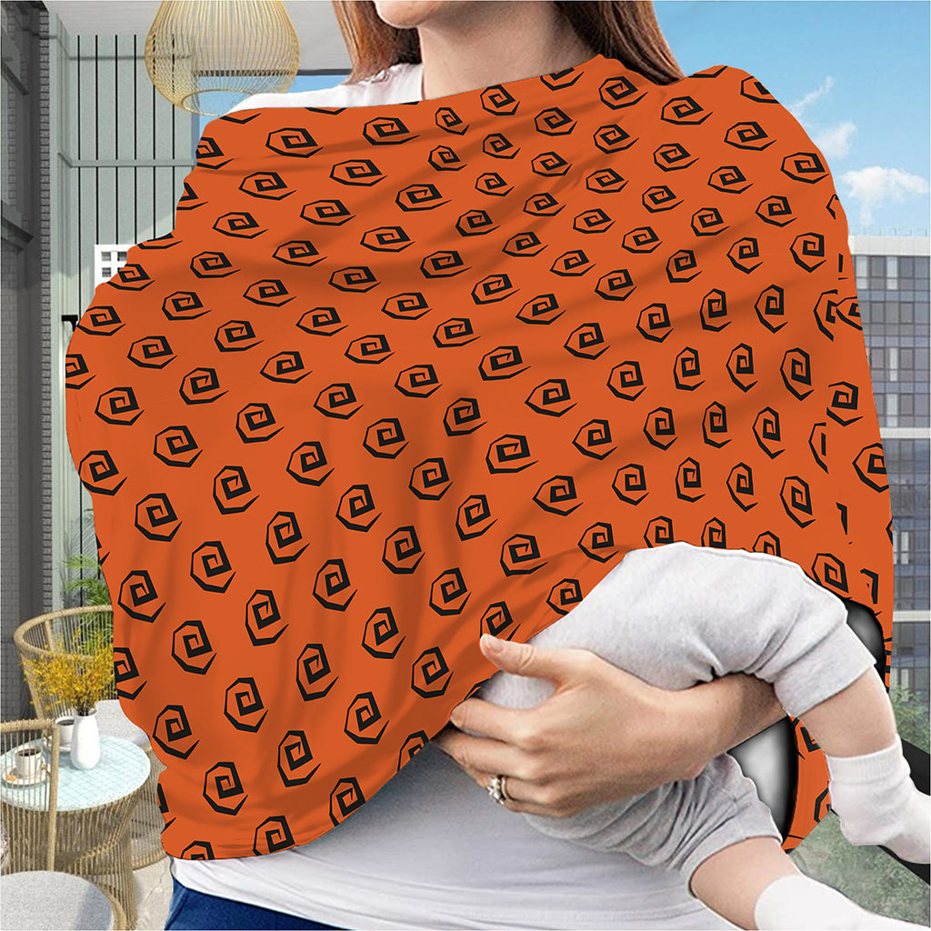 Halloween Spiral Pattern Print Baby Seat Cover
