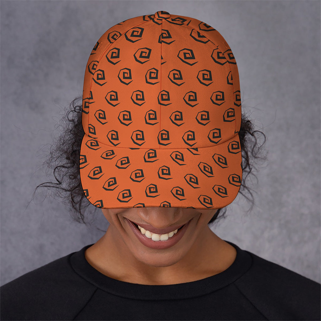 Halloween Spiral Pattern Print Baseball Cap