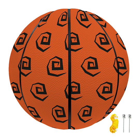Halloween Spiral Pattern Print Basketball