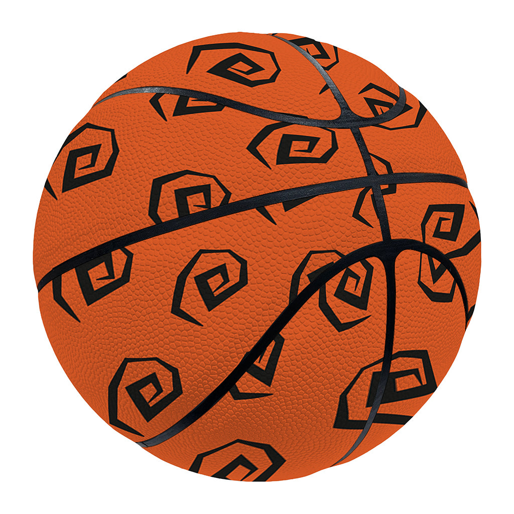 Halloween Spiral Pattern Print Basketball