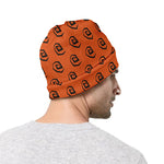 Halloween Spiral Pattern Print Beanie