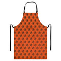 Halloween Spiral Pattern Print Bib Apron With Pocket