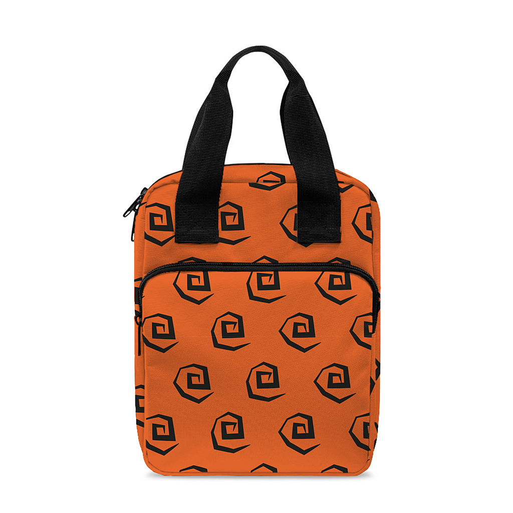 Halloween Spiral Pattern Print Bible Tote Bag