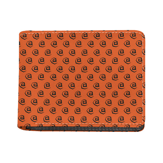 Halloween Spiral Pattern Print Bifold Wallet