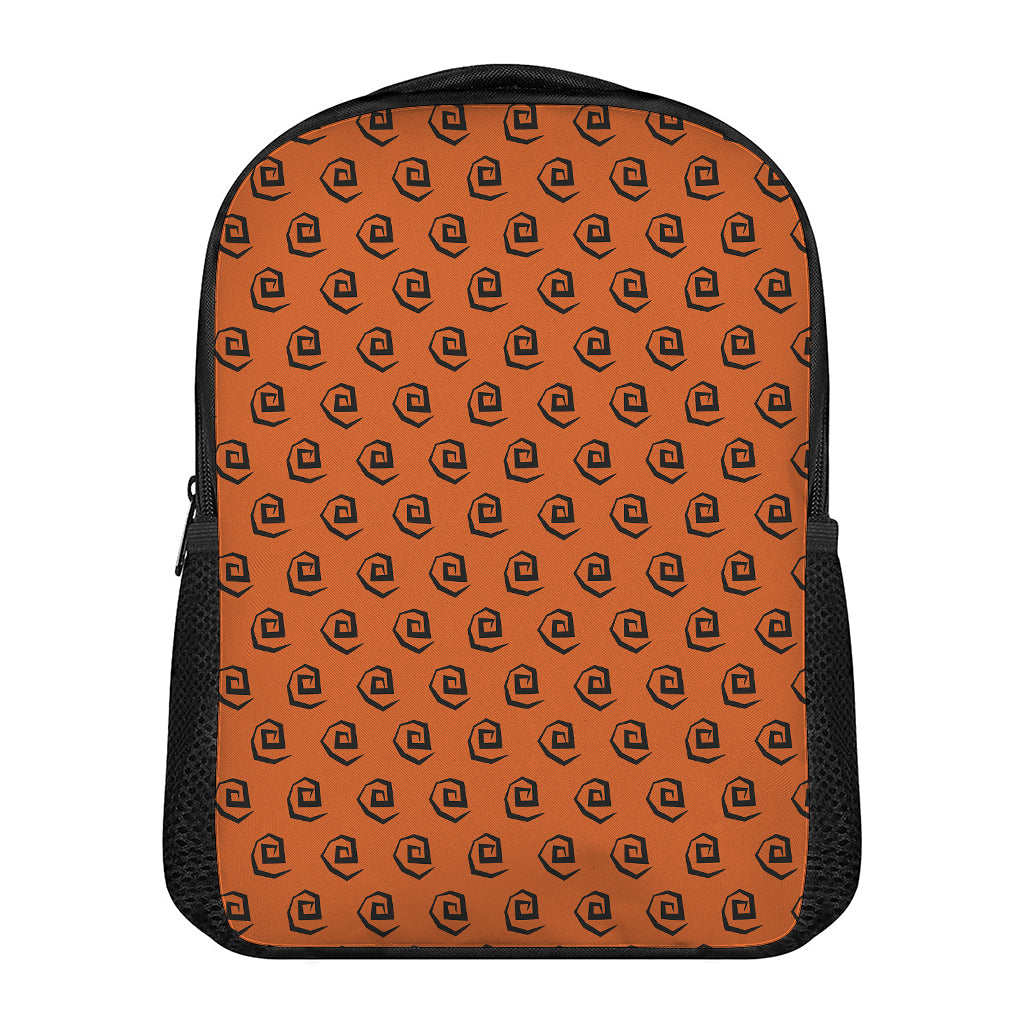Halloween Spiral Pattern Print Casual Backpack