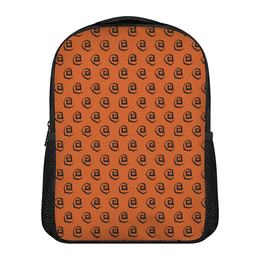 Halloween Spiral Pattern Print Casual Backpack