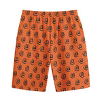 Halloween Spiral Pattern Print Cotton Shorts