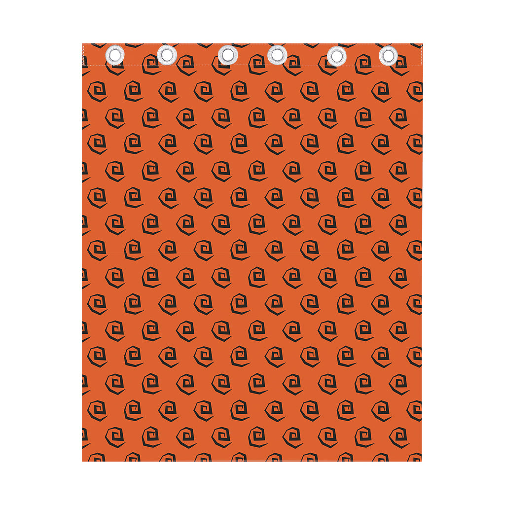 Halloween Spiral Pattern Print Curtain