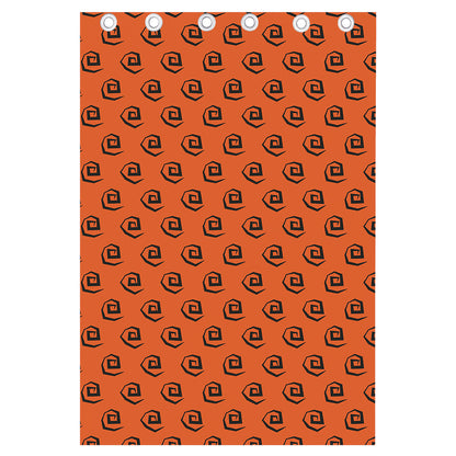 Halloween Spiral Pattern Print Curtain