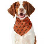 Halloween Spiral Pattern Print Dog Bandana