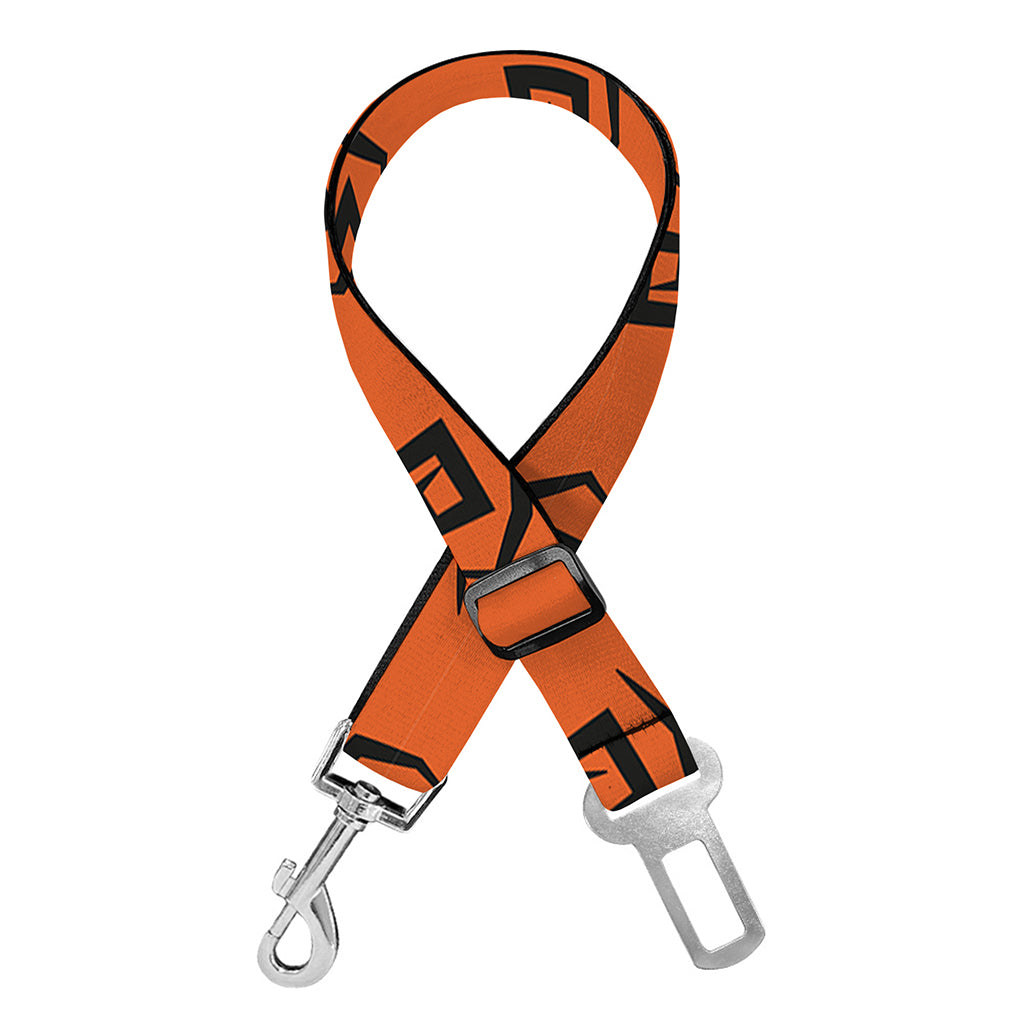 Halloween Spiral Pattern Print Dog Seat Belt