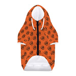 Halloween Spiral Pattern Print Dog Zip Up Hoodie