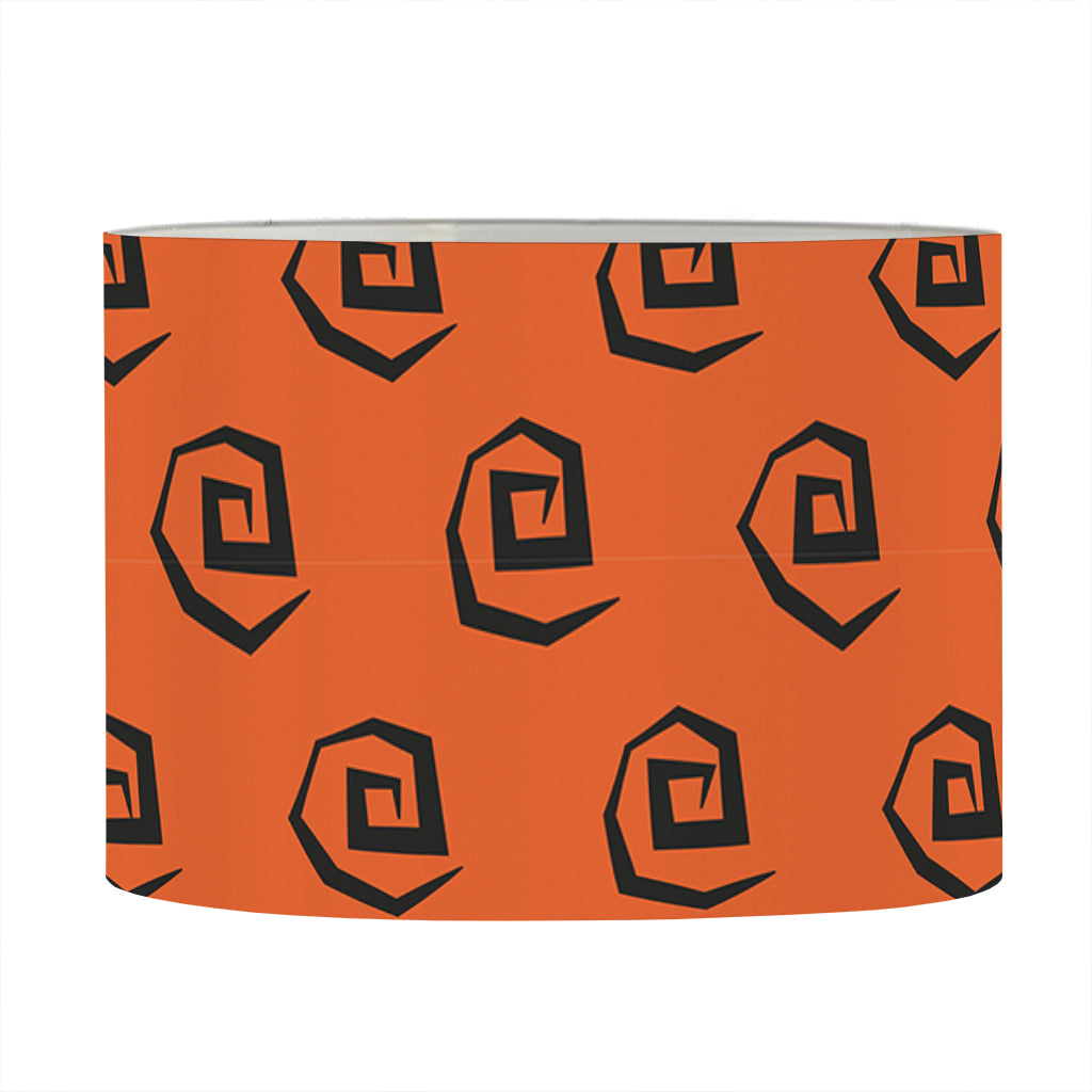 Halloween Spiral Pattern Print Drum Lamp Shade
