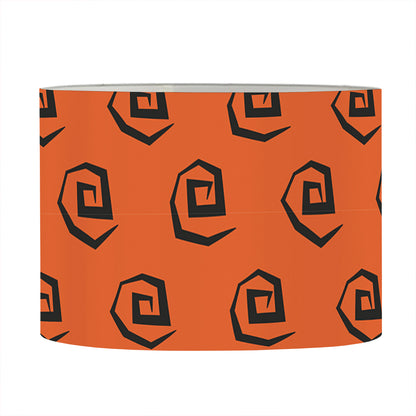 Halloween Spiral Pattern Print Drum Lamp Shade