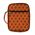 Halloween Spiral Pattern Print Front Pocket Bible Bag